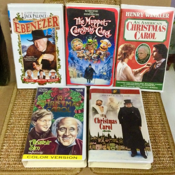 DEC SALE Lot of 5 Dickens A Christmas Carol VHS Tapes Movies - Picture 1 of 7